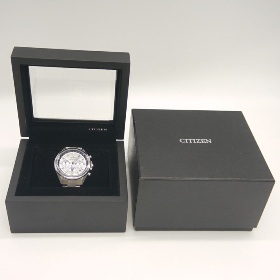西鐵城 Eco-Drive GPS 衛星電波表 雙直飛 CC4010-80A 銀色錶盤-10