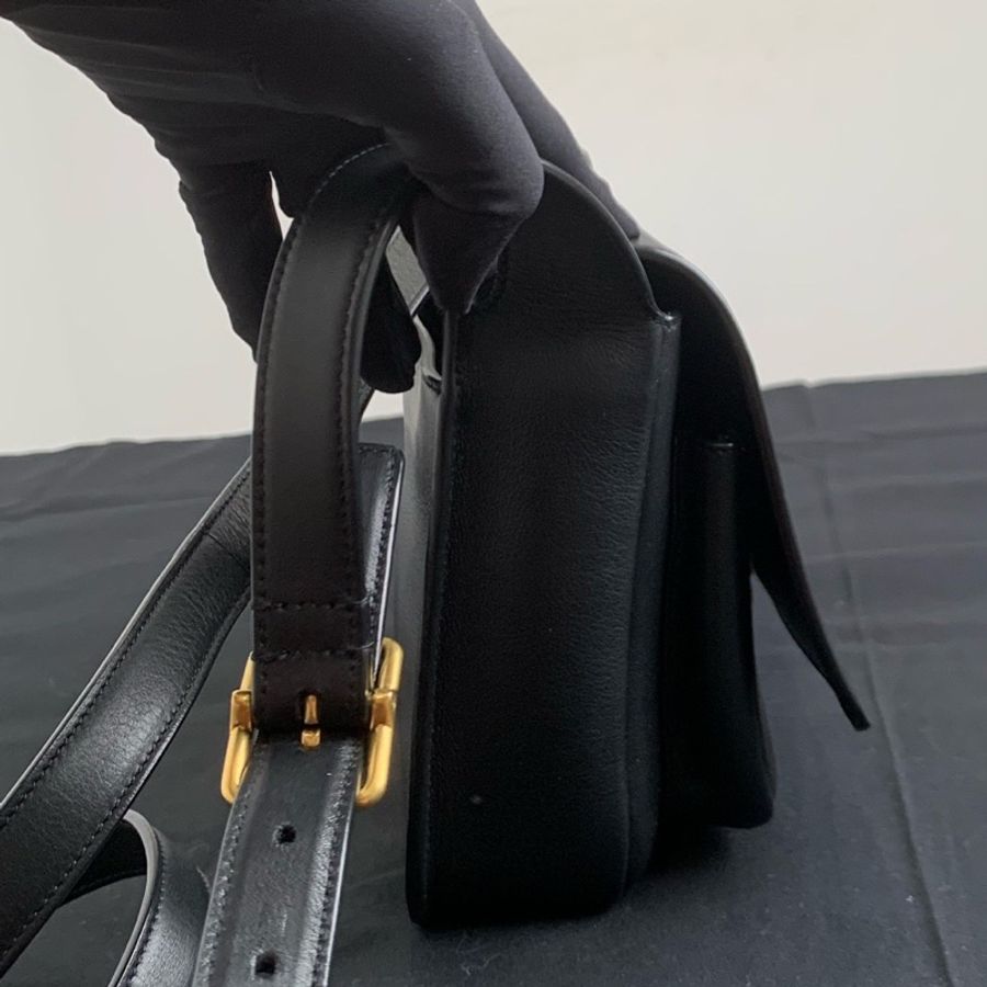 聖羅蘭/YSL Niki Besace 單肩斜挎包 黑金logo 容量適中 逛街通勤都很實用 牛皮 尺寸21.5x8x16 25年7🈷️票-2