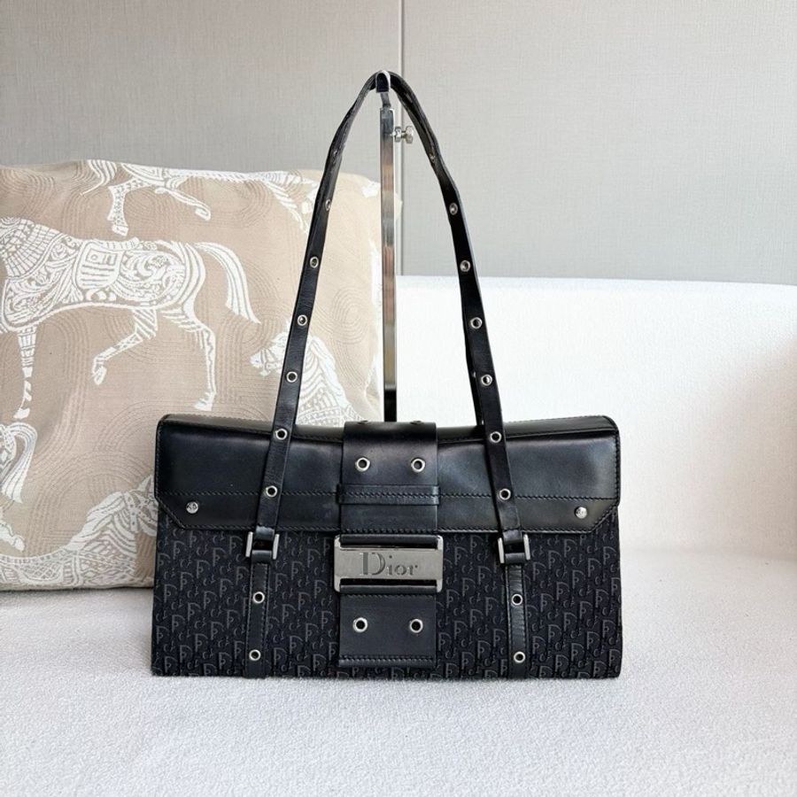【威選精品|Dior 黑色老花 Punk 盒子包】-3