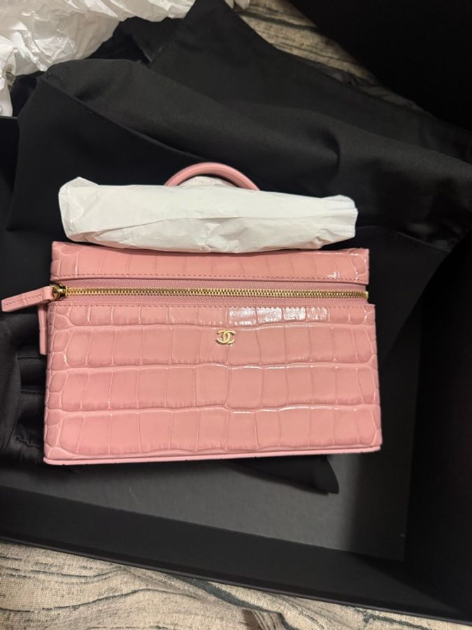 Chanel香奈儿26B粉色鳄鱼压纹限定吃哪个盒子LP-1