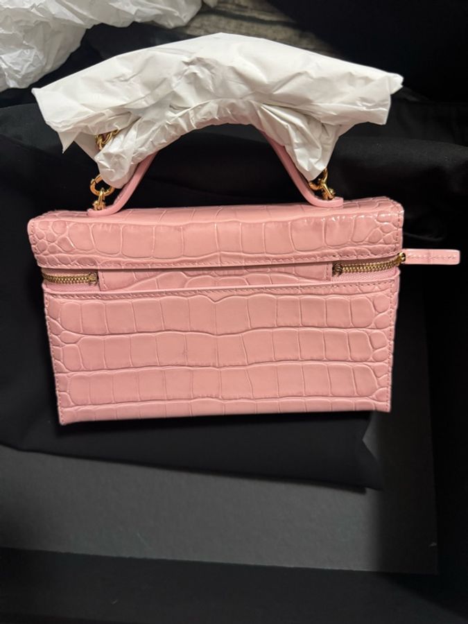 Chanel香奈儿26B粉色鳄鱼压纹限定吃哪个盒子LP-3
