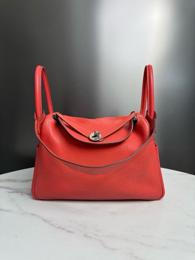 Hermes • Lindy 30 齋普爾粉Tc皮銀釦-3
