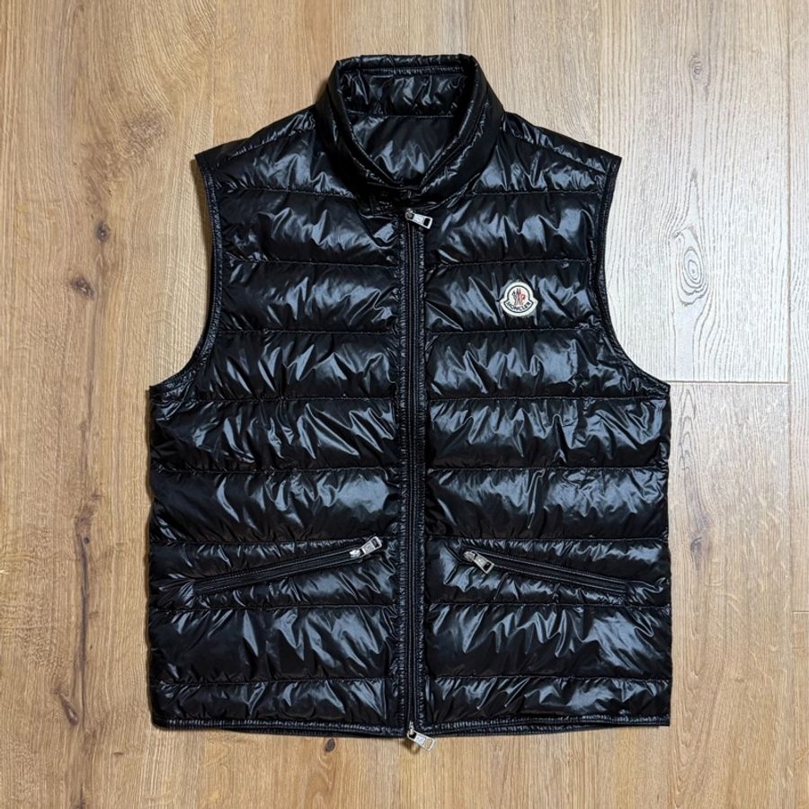 MONCLER GUI GILET GUI VEST 黑色 輕羽絨 羽絨背心 防風背心-0
