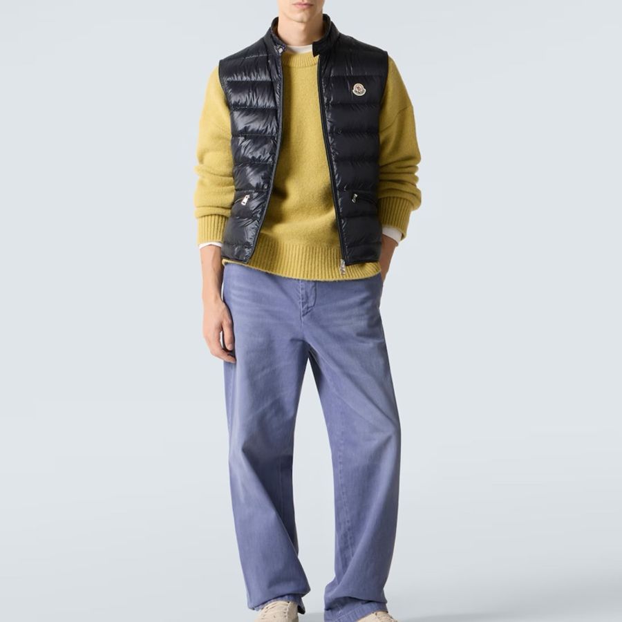MONCLER GUI GILET GUI VEST 黑色 輕羽絨 羽絨背心 防風背心-2