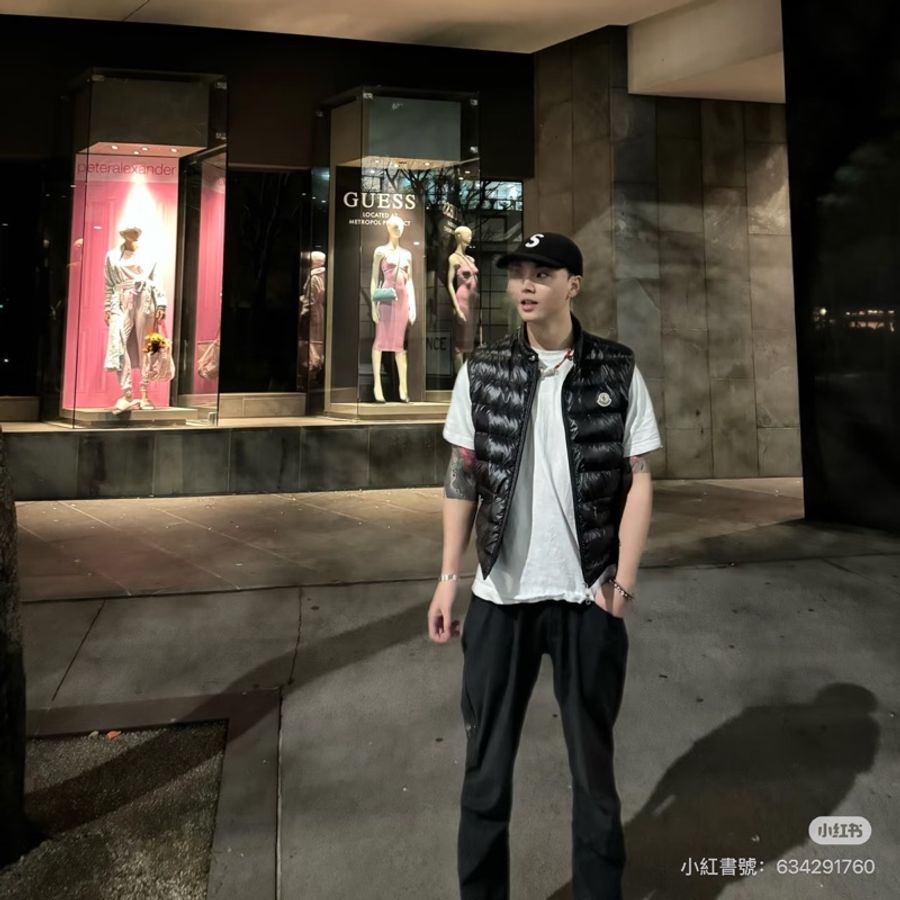 MONCLER GUI GILET GUI VEST 黑色 輕羽絨 羽絨背心 防風背心-14