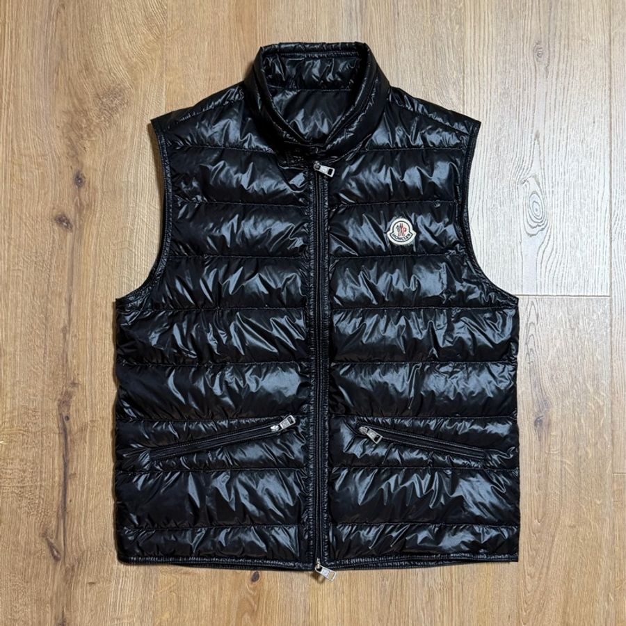 MONCLER GUI GILET GUI VEST 黑色 輕羽絨 羽絨背心 防風背心-15