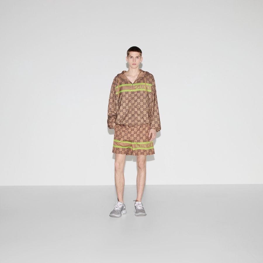 Gucci 男士 GG印花連帽休閒夾克IT-46 IT-48 IT-50 IT-52碼-3