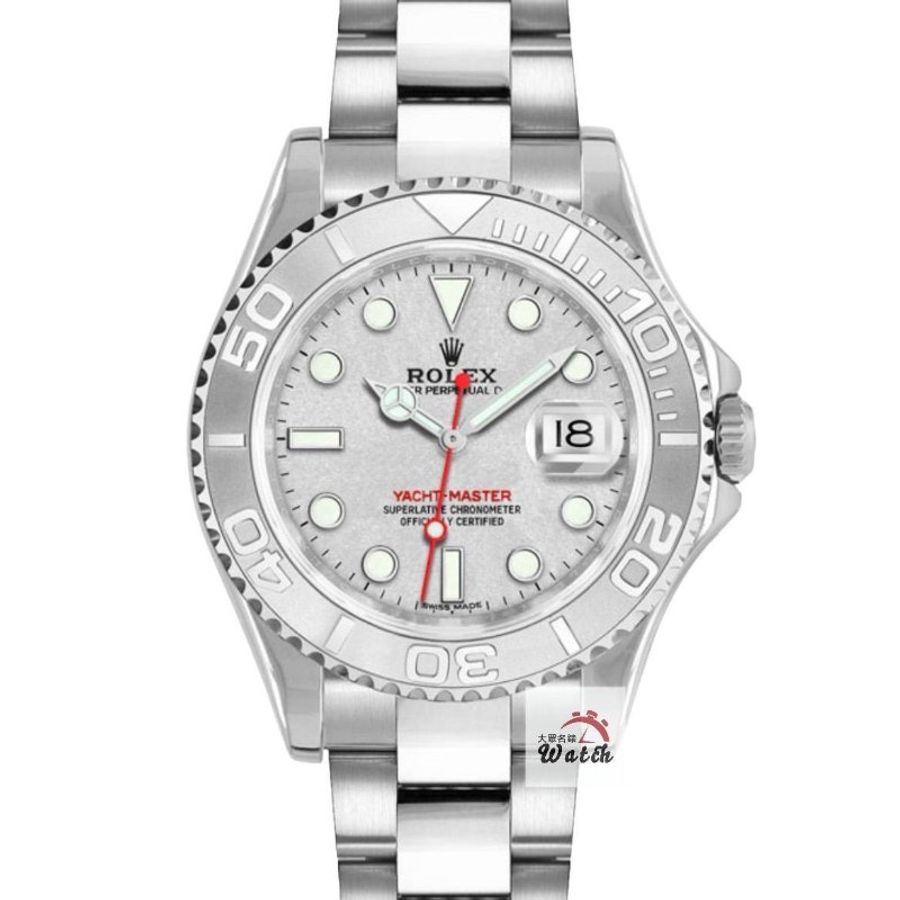 【大眾名錶】ROLEX勞力士 169622 Yacht-Master 停產絕版 遊艇女錶 鉑金小遊艇 大眾名錶B1473-0