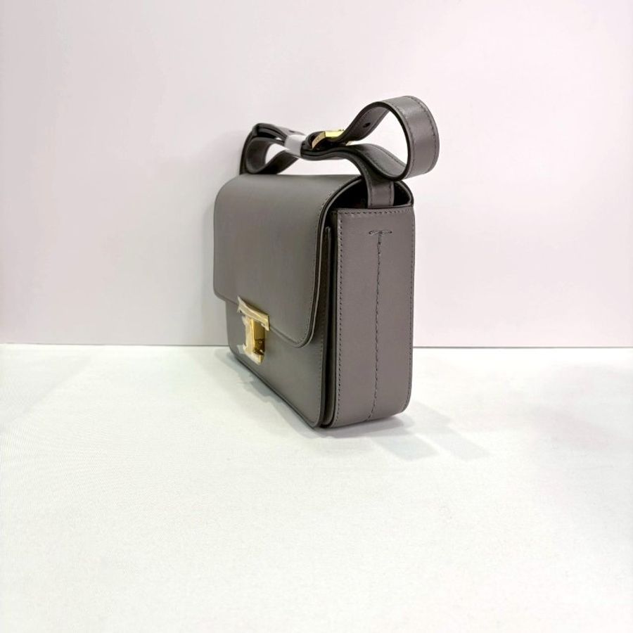 TOD'S T Timeless皮革翻蓋斜背包-2