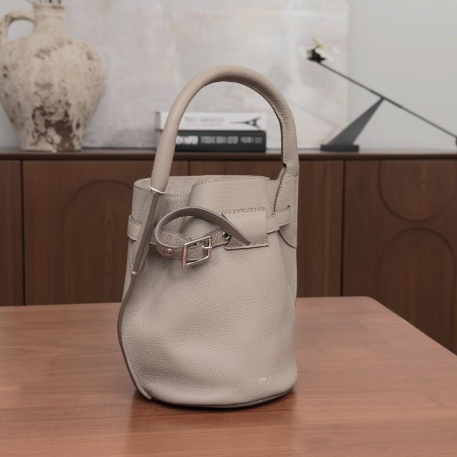 CELINE 大象灰銀扣Big Bag Nano 手提肩背斜背包 15*20*15 98新配件塵袋-4