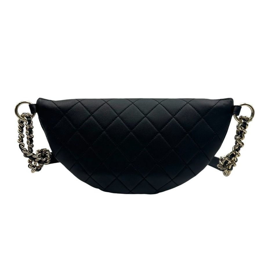 【美收精品】CHANEL 鉚釘雙 C 腰包 C-765【隔月月中將轉賣至日本 上架期限30天】-2
