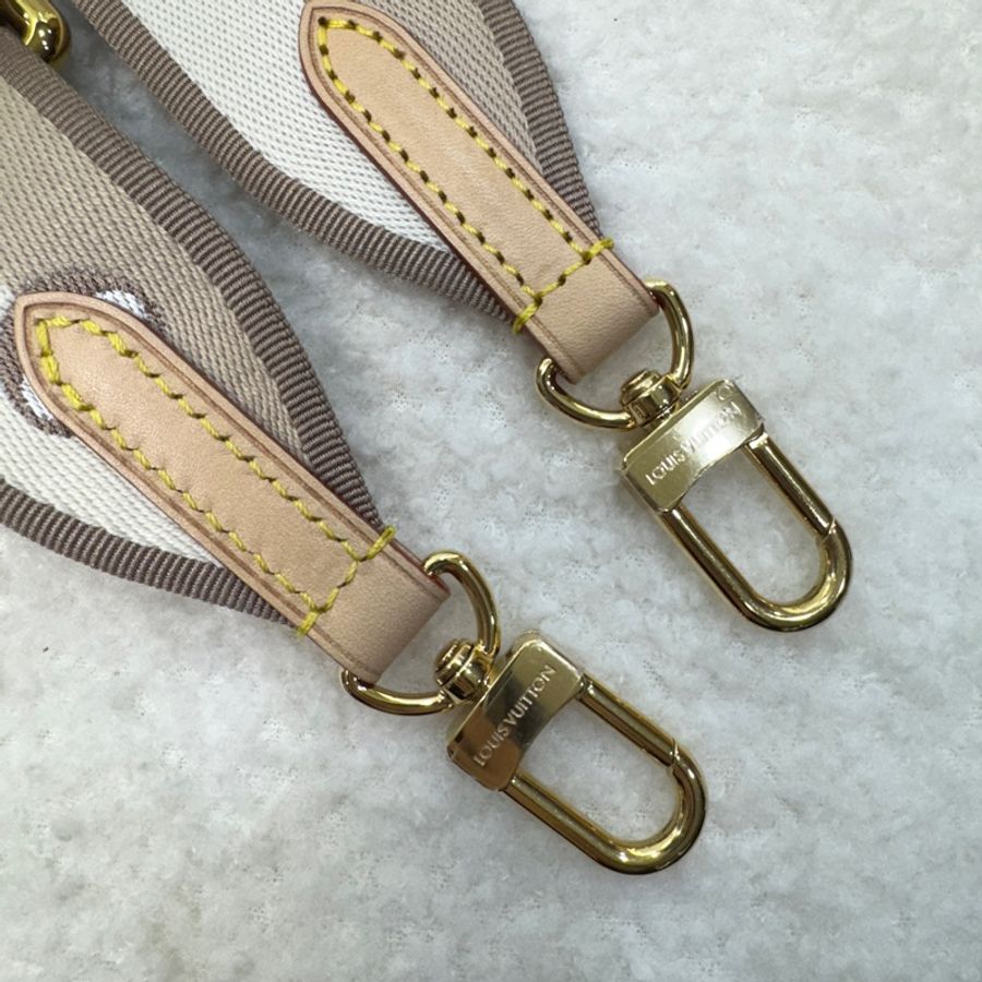 LV 路易威登 原花 Monogram Neverfull BB 奶茶色 背帶 手提包 肩背包 斜背包 M46705-29