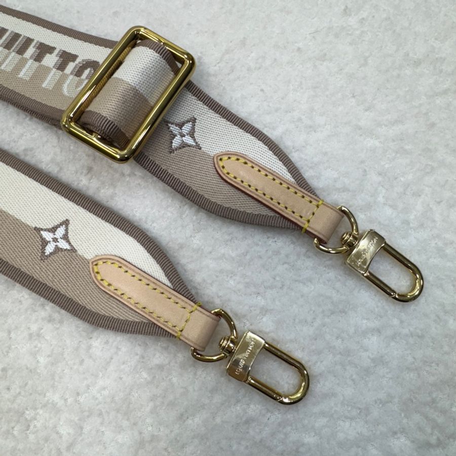 LV 路易威登 原花 Monogram Neverfull BB 奶茶色 背帶 手提包 肩背包 斜背包 M46705-30