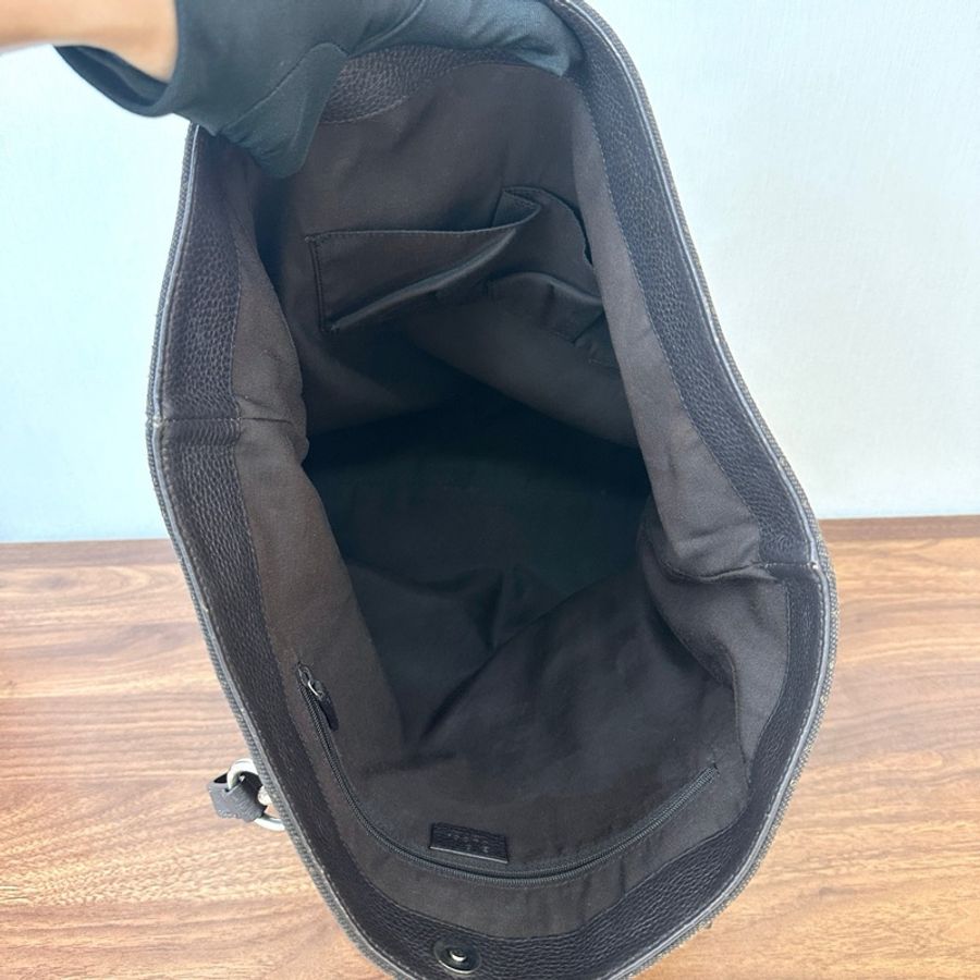 Guccl 古馳 黑色老花帆布包 復古耐造 通勤出行的不二之選-6