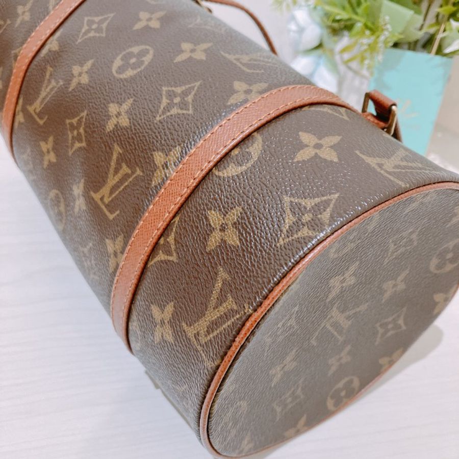 TK2113 Louis Vuitton 路易威登小號經典花紋手提包包 Papillon PM Monogram Canvas x Brown-7
