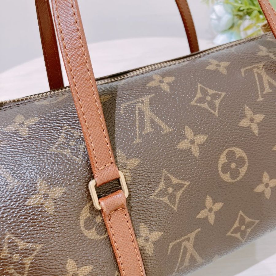 TK2113 Louis Vuitton 路易威登小號經典花紋手提包包 Papillon PM Monogram Canvas x Brown-12
