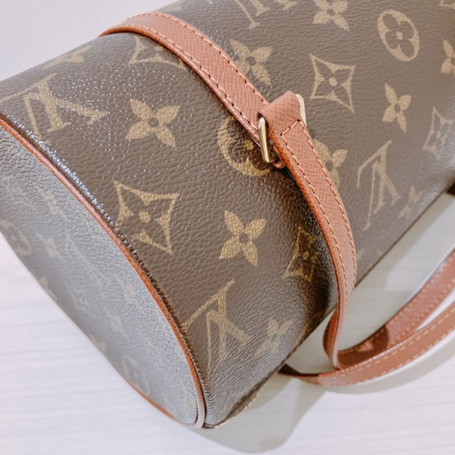 TK2113 Louis Vuitton 路易威登小號經典花紋手提包包 Papillon PM Monogram Canvas x Brown-22