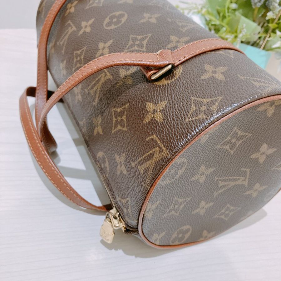 TK2113 Louis Vuitton 路易威登小號經典花紋手提包包 Papillon PM Monogram Canvas x Brown-23