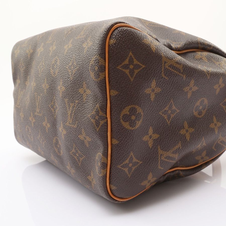 棕色 原花帆布 Speedy 25 手提包 (無鎖頭・鑰匙)【LOUIS VUITTON LV 路易威登】 M41528-8