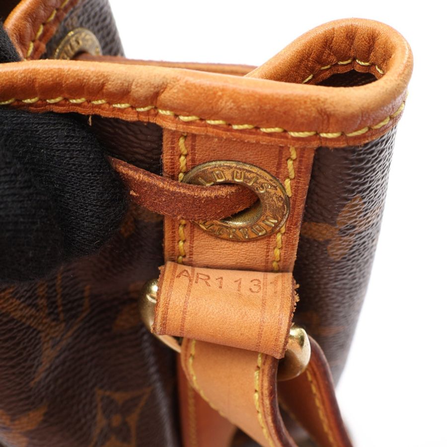 棕色 原花帆布 Noe 水桶包 水桶包 肩背包【LOUIS VUITTON LV 路易威登】 M42224-5