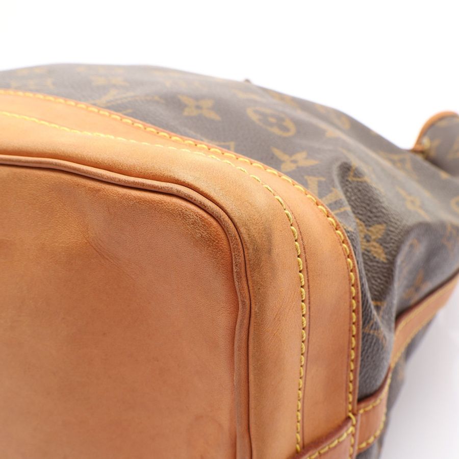 棕色 原花帆布 Noe 水桶包 水桶包 肩背包【LOUIS VUITTON LV 路易威登】 M42224-10