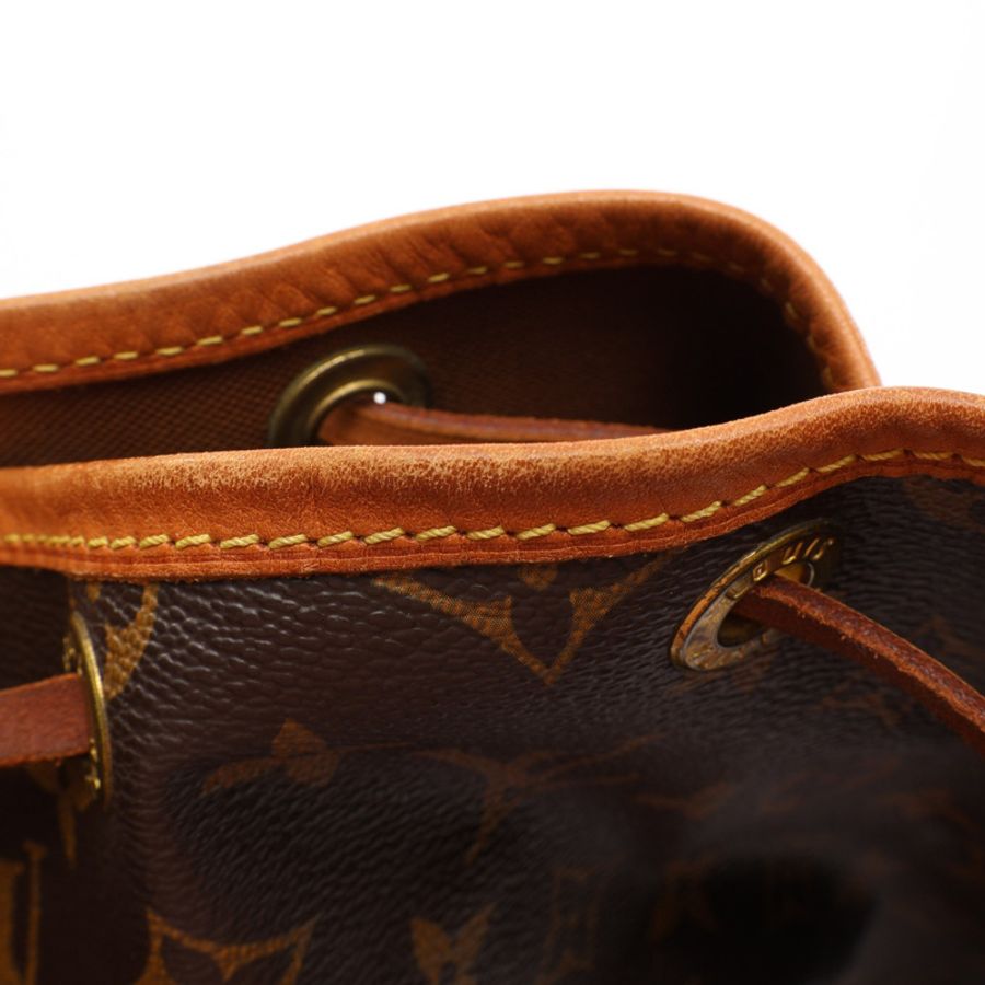 棕色 原花帆布 Noe 水桶包 水桶包 肩背包【LOUIS VUITTON LV 路易威登】 M42224-11