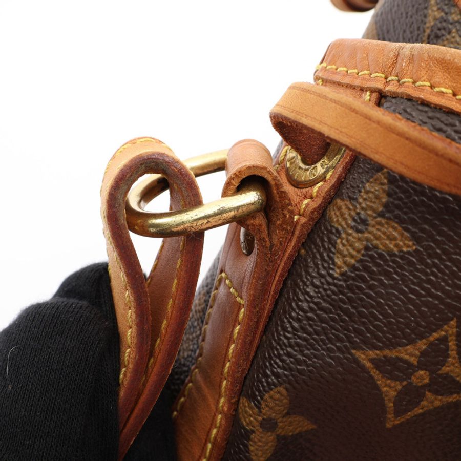棕色 原花帆布 Noe 水桶包 水桶包 肩背包【LOUIS VUITTON LV 路易威登】 M42224-12