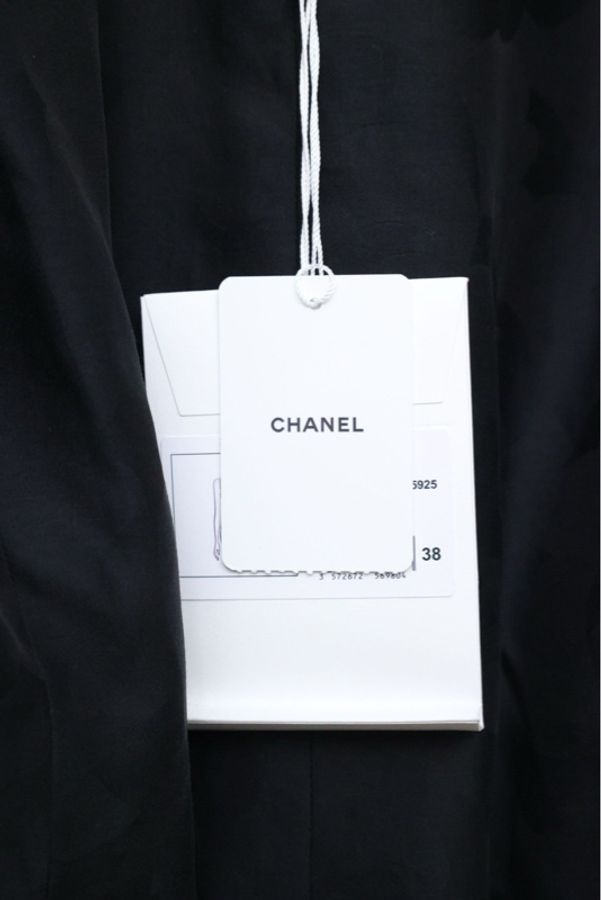 Chanel23P黑白粗花呢双排金扣背心马甲-25