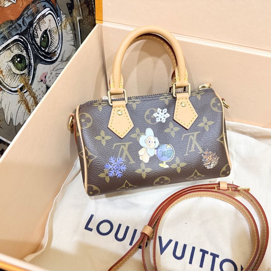 私物超賠售🔥超甜價格🙌🏻 LV nano speedy芯片款❄️2025年限定款M15330💫官網8萬1買不到了-0