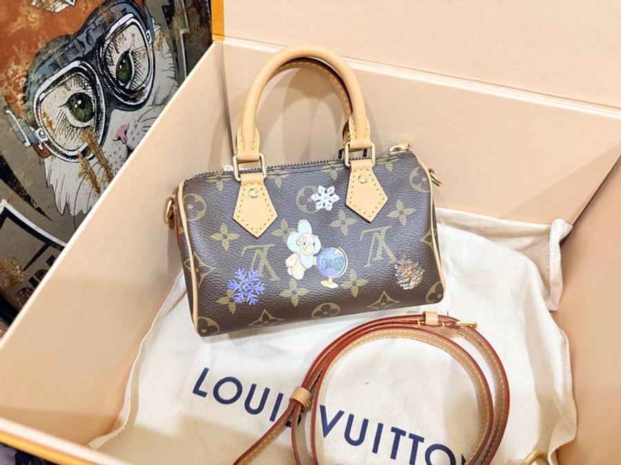 私物超賠售🔥超甜價格🙌🏻 LV nano speedy芯片款❄️2025年限定款M15330💫官網8萬1買不到了-47