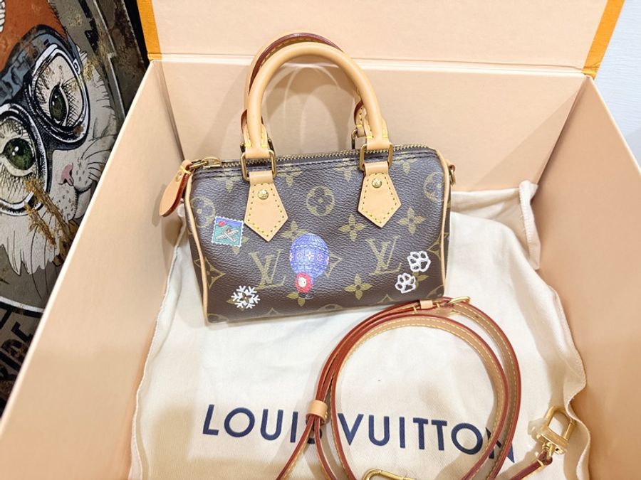 私物超賠售🔥超甜價格🙌🏻 LV nano speedy芯片款❄️2025年限定款M15330💫官網8萬1買不到了-48