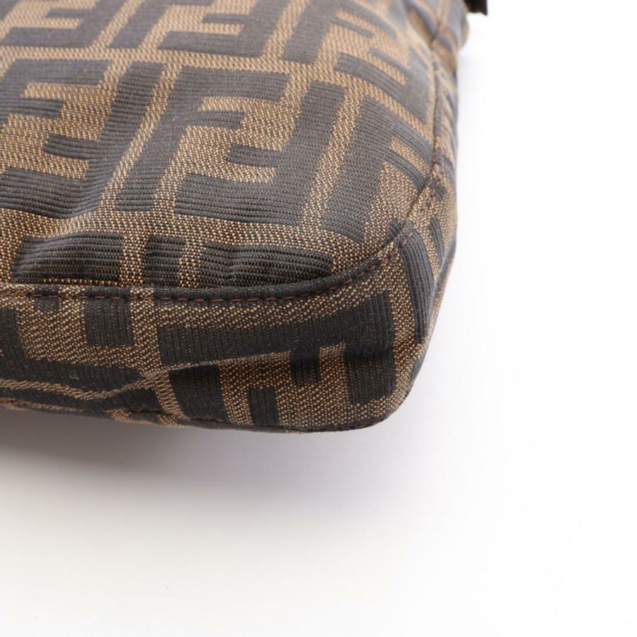 FENDI Zucca 肩背包 帆布皮革 棕色 二手 女士-10