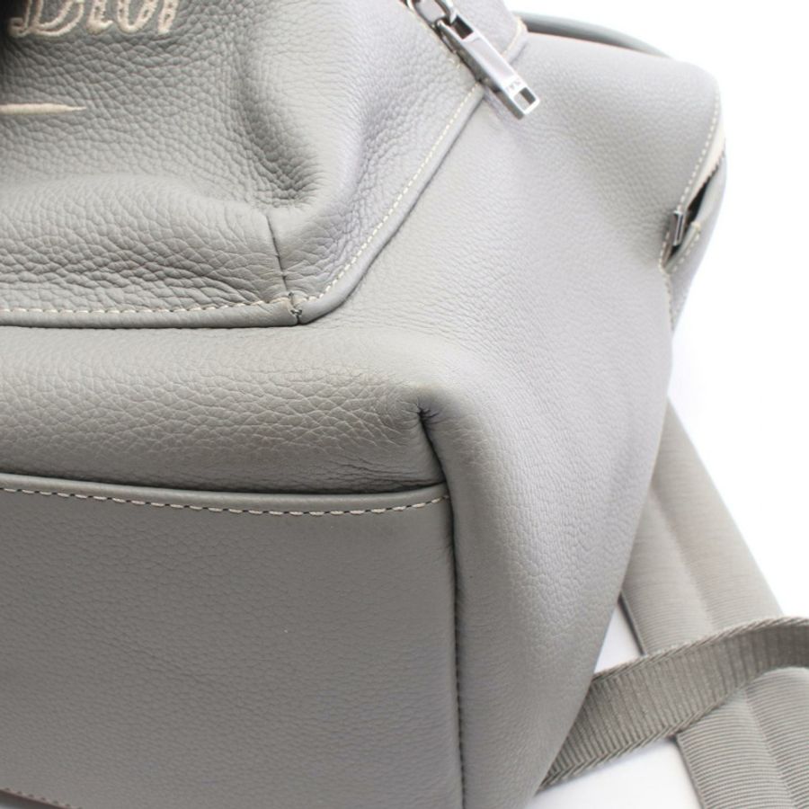 Dior RIDER 1947 雙肩背包 1ESBA088NFS 皮革 灰色 二手 男士 logo-6