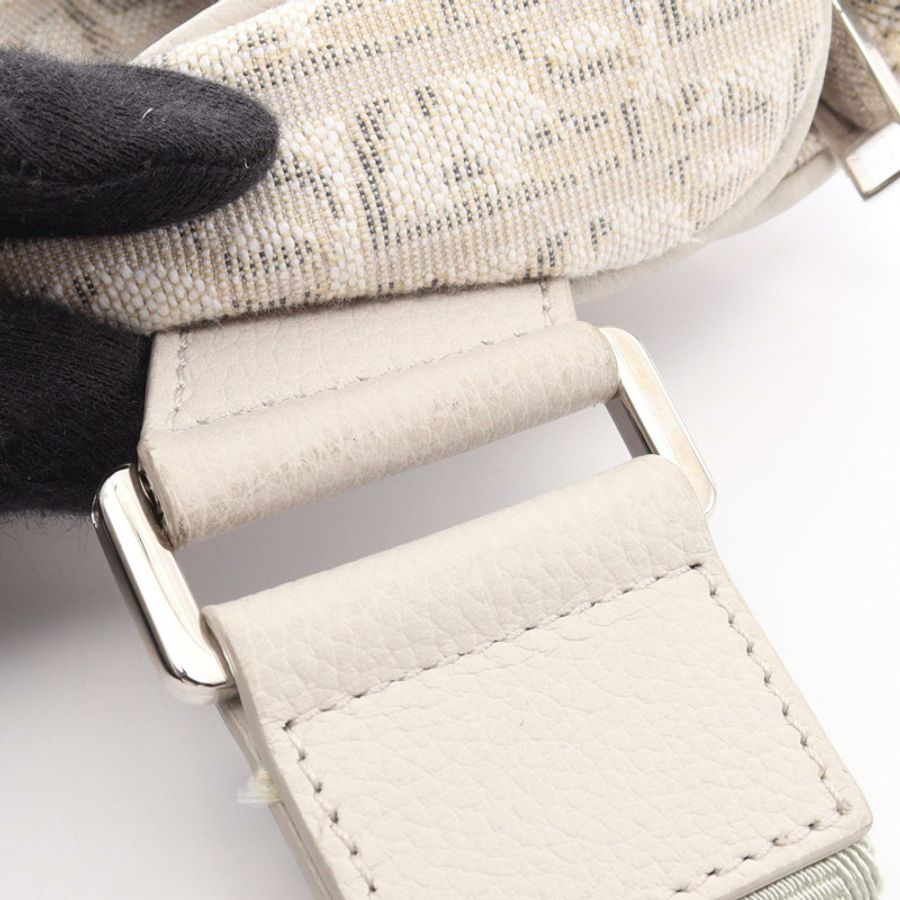 Dior SADDLE Oblique 腰包斜背包 1ADPO093YZY 帆布 白色 二手 男士-7