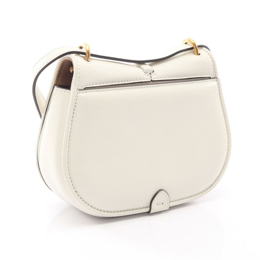 FENDI C'mon 小號肩斜背包 8BS082 AQ0L F1550 皮革 白色 二手-1