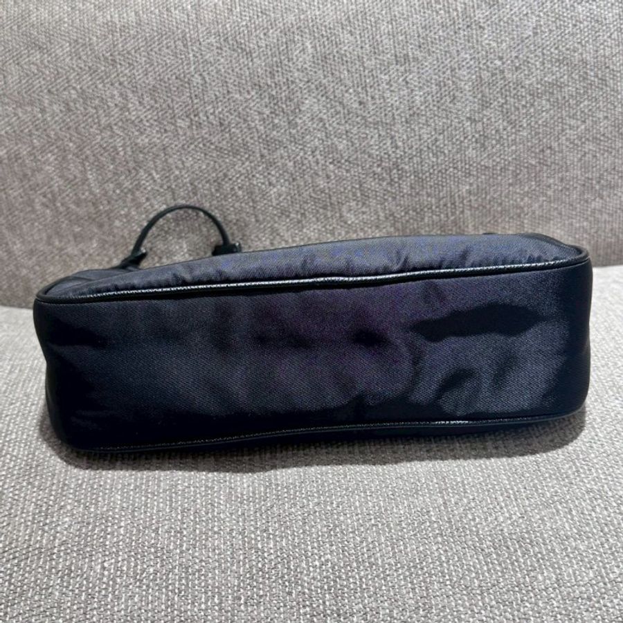 PRADA Re-Edition2005 Re-Nylon黑銀三合一尼龍手提肩背包晶片款-4