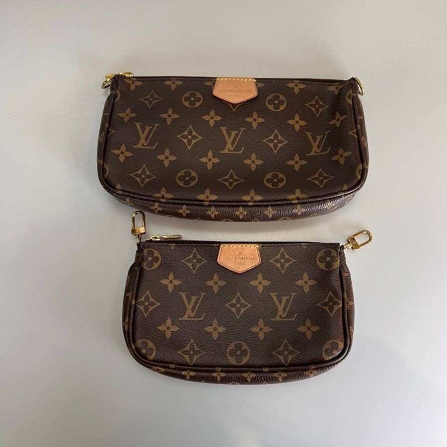 LV M44813/晶片款 綠背帶老花五合一-1