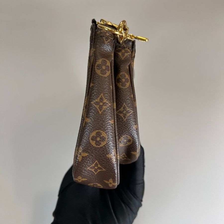 LV M44813/晶片款 綠背帶老花五合一-4