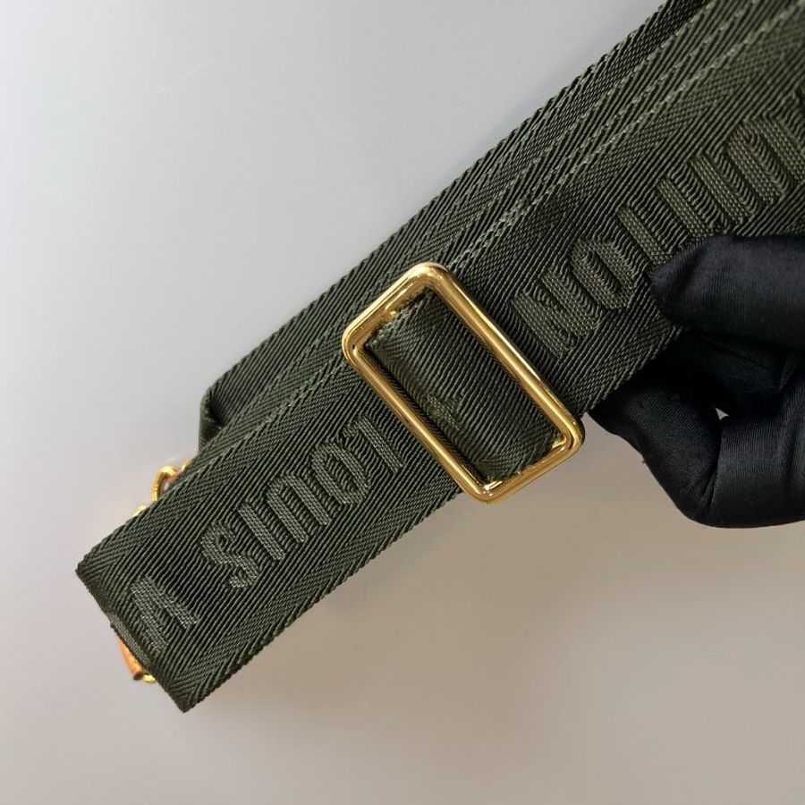 LV M44813/晶片款 綠背帶老花五合一-13