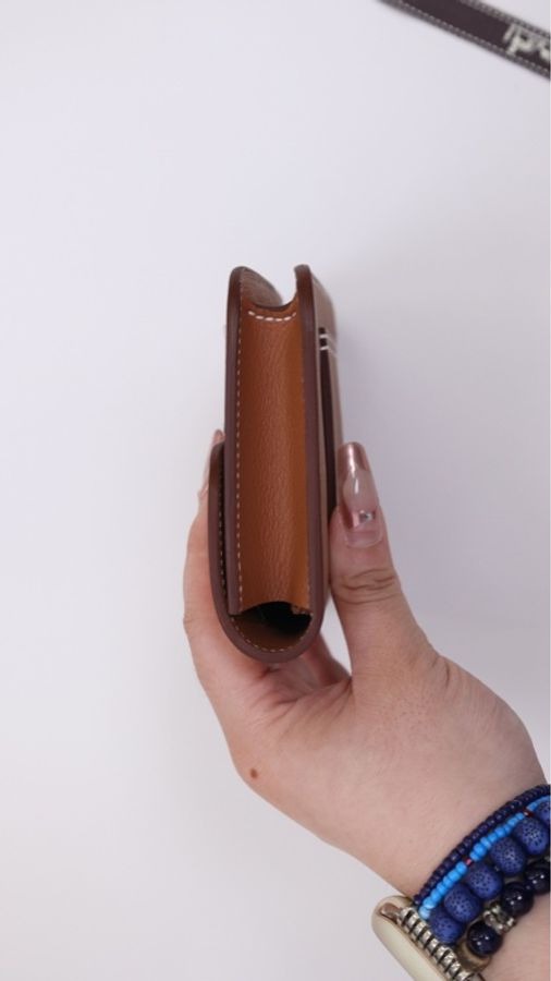 Hermes Constance Slim金棕银扣evercolor皮手拿包-4