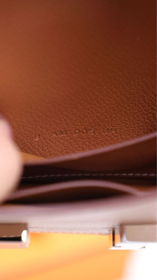 Hermes Constance Slim金棕银扣evercolor皮手拿包-7