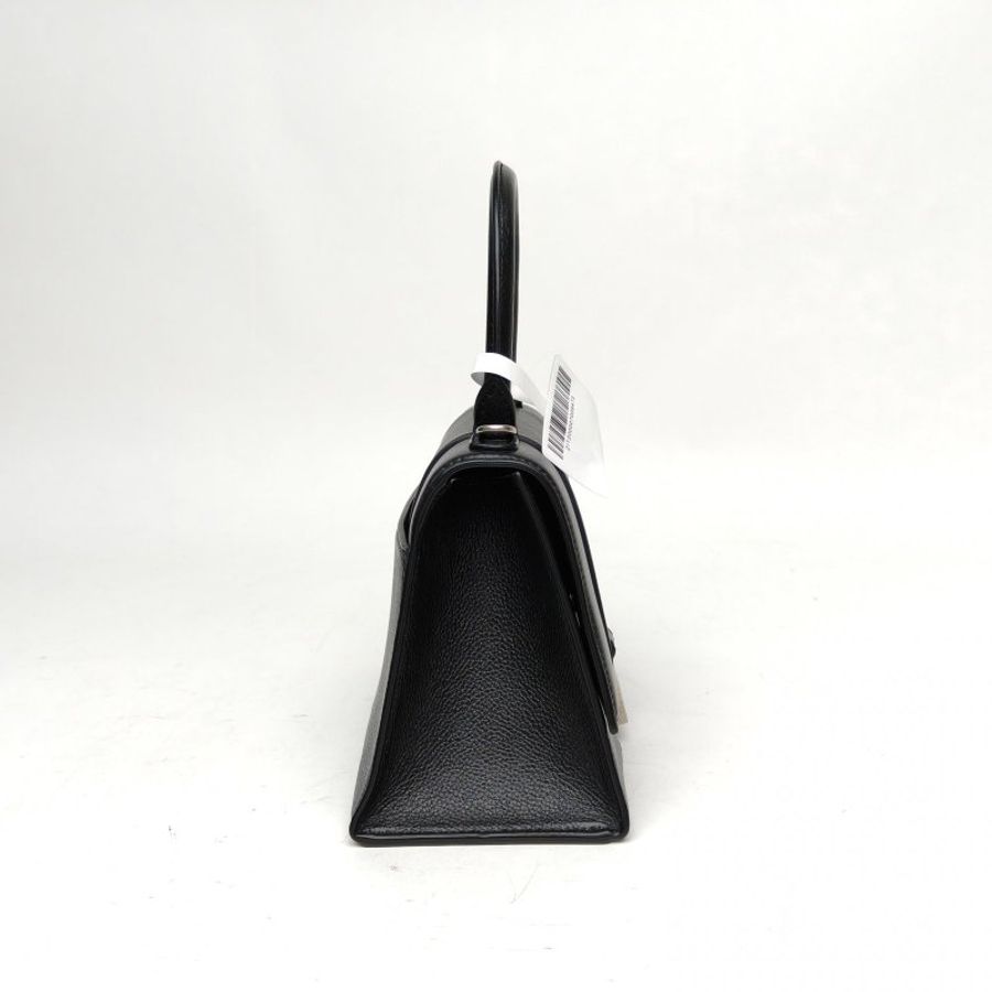 BALENCIAGA Hourglass沙漏S碼黑色牛皮肩背包-3