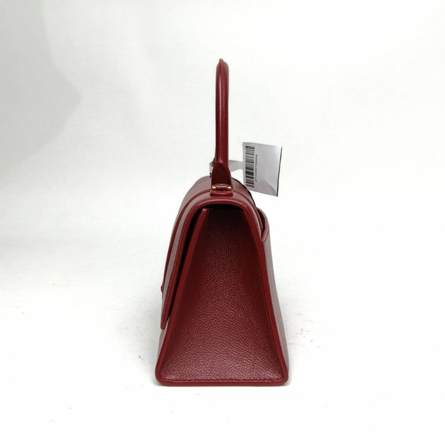 BALENCIAGA Hourglass沙漏S碼紅色牛皮肩背包-1