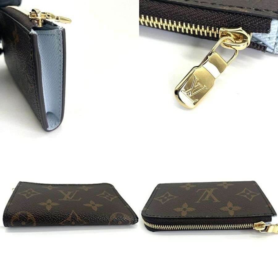 路易威登 Porte Clés Noir Monogram M83612 零錢包鑰匙包 藍色 女士路易威登 LOUIS VUITTON-3