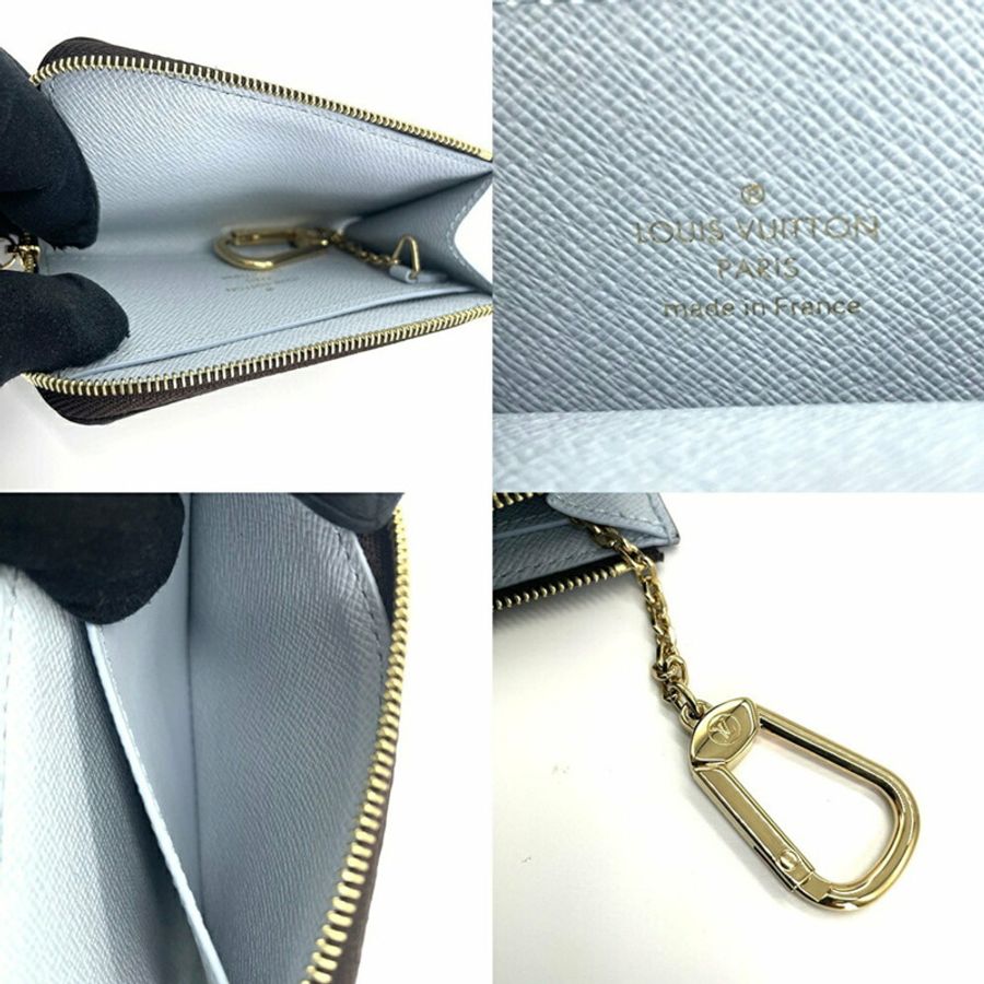 路易威登 Porte Clés Noir Monogram M83612 零錢包鑰匙包 藍色 女士路易威登 LOUIS VUITTON-4