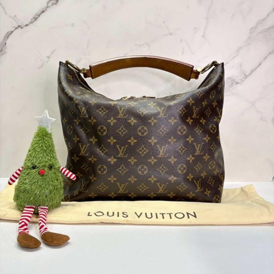 LV Sully MM老花帆布手提肩背包-1