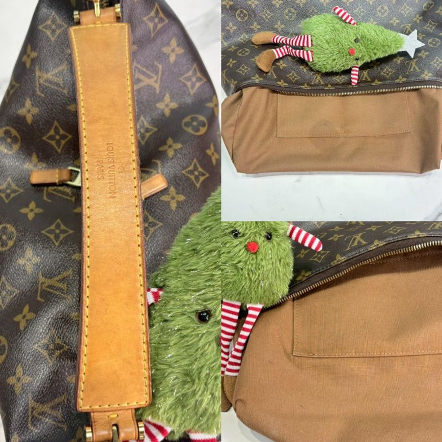 LV Sully MM老花帆布手提肩背包-6