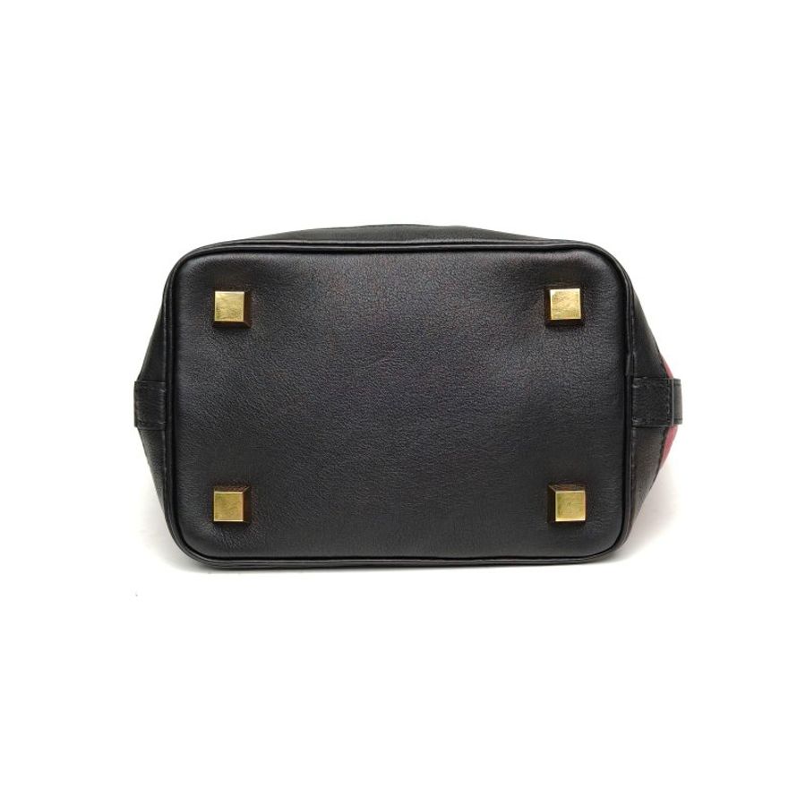 LOUIS VUITTON 紫色牛皮金扣秀款Noe二合一水桶包肩背包-4