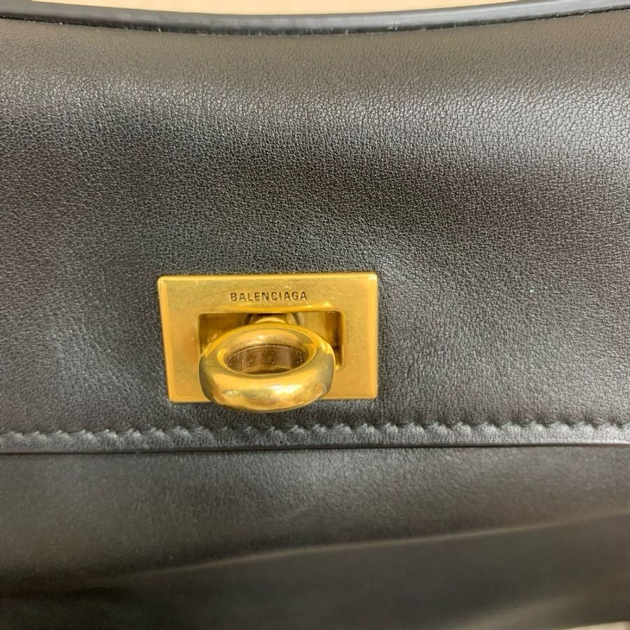 Balenciaga 巴黎世家 黑金 rodeo mini 手提包肩背包斜挎包 底長22cm-8
