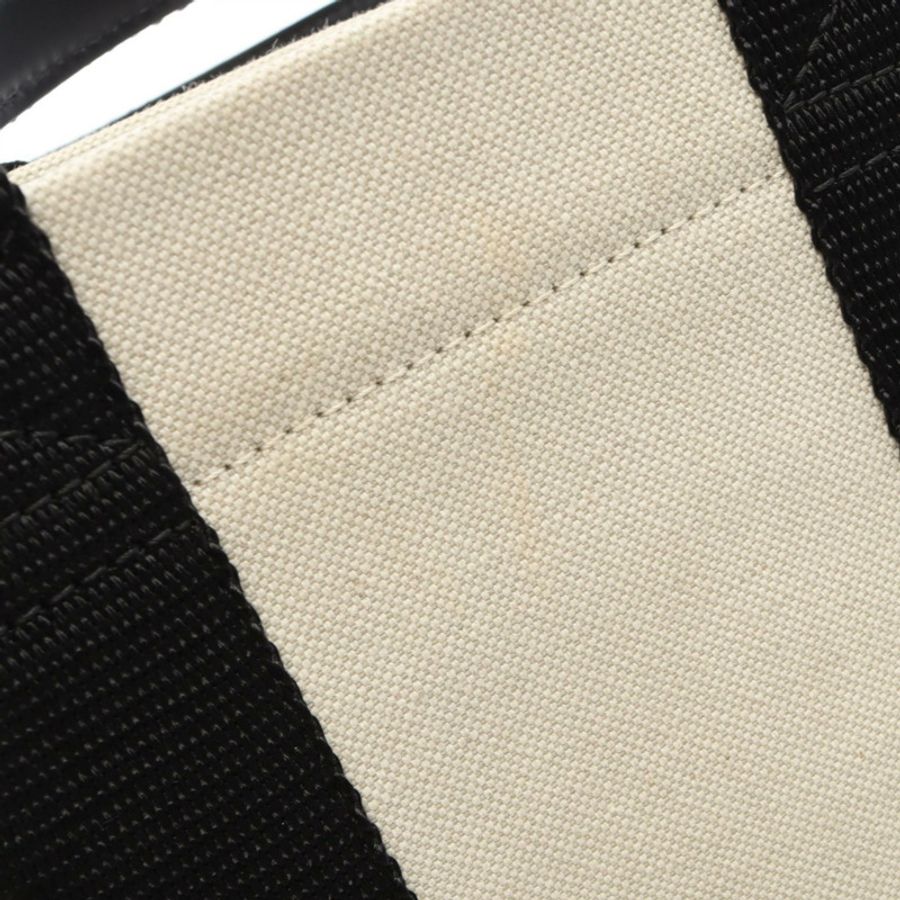 BALENCIAGA HARDWARE XS 單肩托特包 693662 帆布皮革 米色 黑色 二手-6